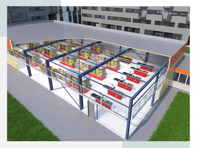 Строительство магазинов в Еманжелинск от 616 руб. за м²