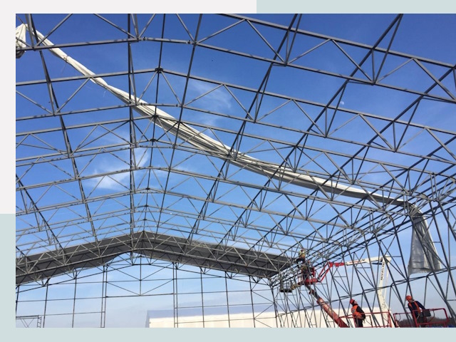 Шатровые ангары от 616 руб. в Еманжелинске и Челябинской области