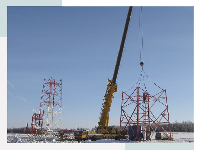 Монтаж вышек связи в Еманжелинске