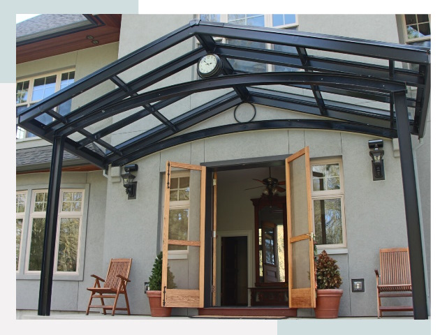 Козырьки металлические в Еманжелинске