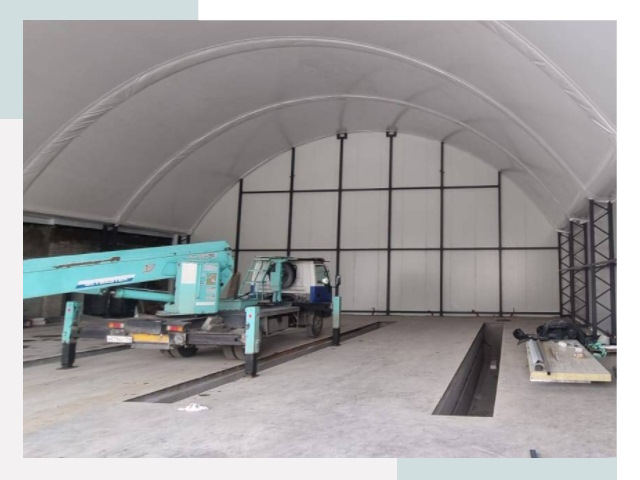 Внутреннее оснащение ангаров в Еманжелинске